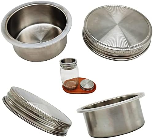 304 SS Salad Divider Cups Separate Vegetable and Dressing for