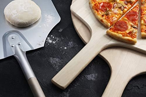 New Star Foodservice Aluminum Pizza Peel, 16 x 18 inch