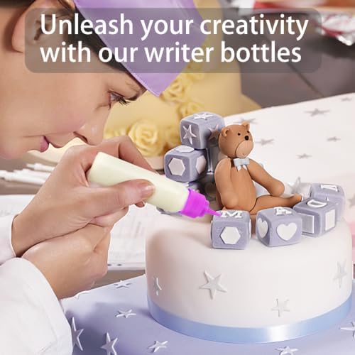 suoundey 10pcs Plastic Squeeze Writer Bottles, 30ml/60ml