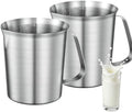Stainless Steel Metal Measuring Cup w/Handle for Liquid,24&24oz