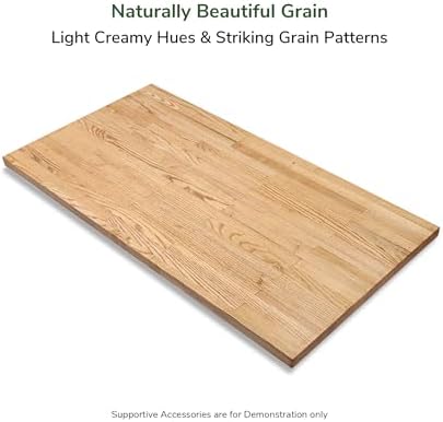 RYFA White Ash Butcher Block Countertop, 48" x 25" x 1.5"