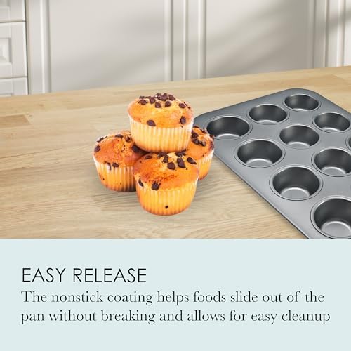Chicago Metallic Commercial II Non-Stick 12-Cup Muffin Pan. Make
