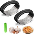 Stainless Steel Garlic Crusher, 2pcs