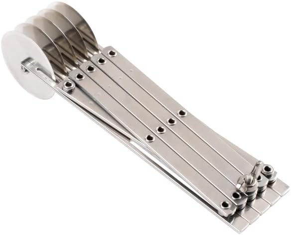 TrueCraftware- 5-Wheel Stainless Steel Adjustable Dough Divider- Pastry Cutter - Image 4