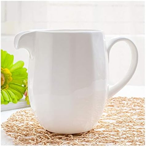 Gravy Bowl Large Capacity Classic Pure White Ceramic Creamer with
