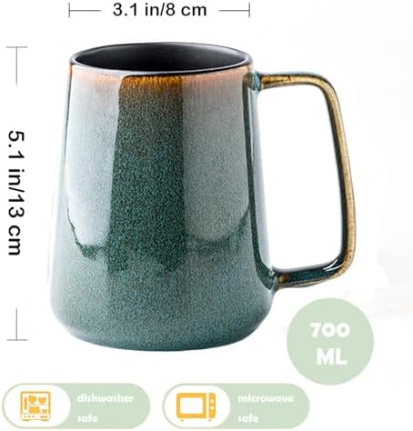 Large Ceramics Coffee Mugs,24 oz,Large Handle Design,Extra Large Tea