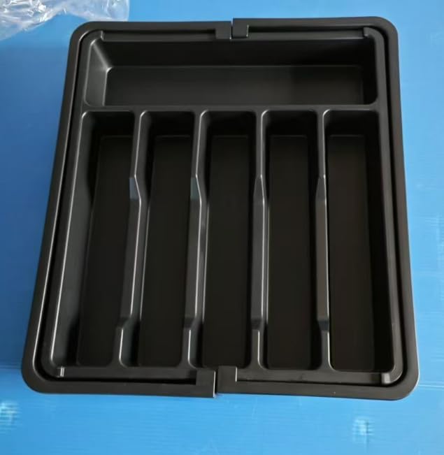 Expandable Drawer Organizer, 8 Compartments, BPA-Free Plastic, Matte