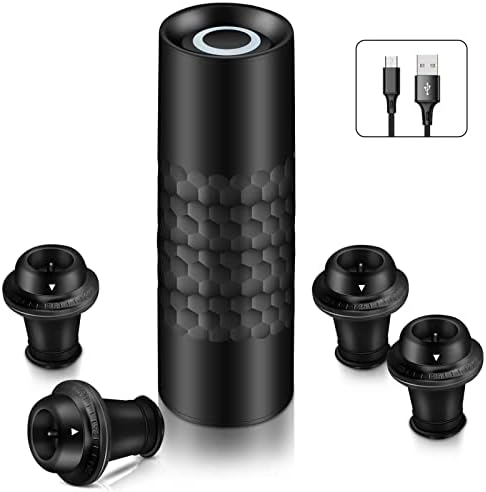 Electric Wine Pump Set, Wine Saver Pump Vacuum Stoppers