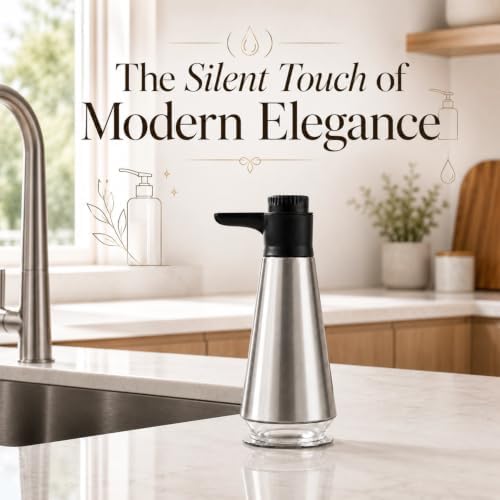Stainless Steel Soap Dispenser with Adjustable Output
