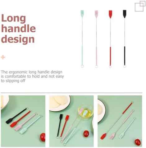 4pcs Silicone Pastry Brushes Kitchen Oil Basting Brush Set for Baking