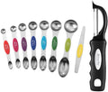 Spring Chef Dual Sided Magnetic Measuring Spoons Set, Multi-Color &
