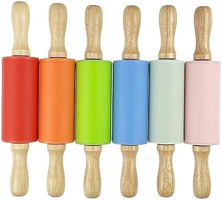 12 Pack Mini Small Rolling Pin for Kids, 9 Inch Kids Rolling Pin
