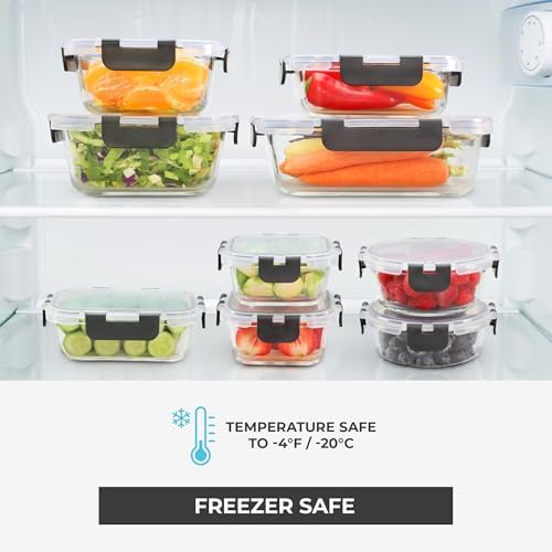 Freshware 24-Piece Glass Storage Container Set with Lids