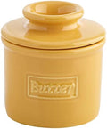 Butter Bell Crock by L. Tremain French Ceramic Butter Keeper, Yellow