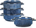 vicrays Ceramic Soup Bowls with Handles, 24 Oz Porcelain Soup Crocks