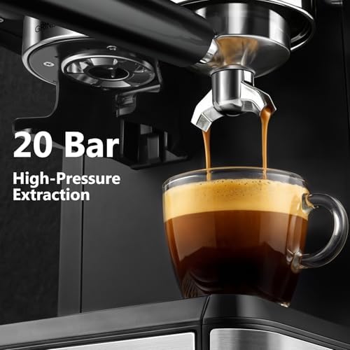 Espresso Machine with Grinder, 20 Bar, 60oz Water Tank