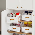 Pull Out Cabinet Organizer, Slide-Out Pantry Shelves, Fits Framed