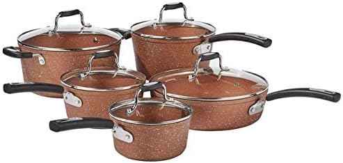 The Rock Copper Essentials 10 Piece Cookware Set
