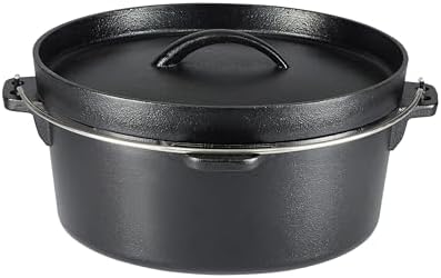 Amazon Basics Pre-Seasoned Cast Iron 5-Piece Cookware Set, Oven Safe