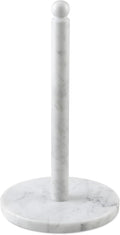 Koville Italian Marble Paper Towel Holder Countertop, Carrara Stone Paper Towel by Koville