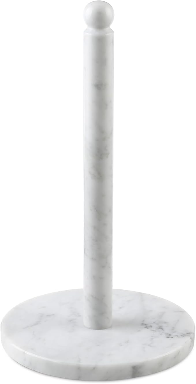 Koville Italian Marble Paper Towel Holder Countertop, Carrara Stone Paper Towel by Koville
