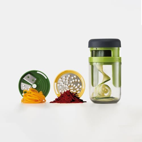Joseph Joseph Spiro Hand Held Vegetable Slicer Spiralizer, Spaghetti