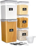 Vtopmart 5 PCS Flour and Sugar Storage Container Sets for Regular
