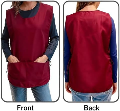 Large Smock Cobbler Apron for Men & Women, Adjustable Side Ties & 2