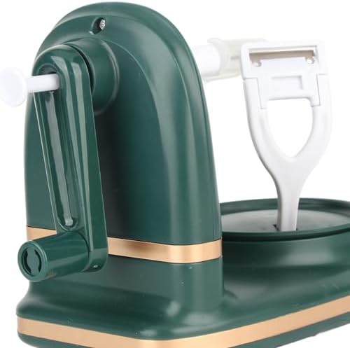 Keenso Peeler Hand Crank Stainless Steel Fruit Peeler Corer Slicer