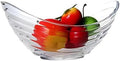 Oval Glass Salad Bowl, Glass Mixing Bowl, Suitable for Pasta, Fruits