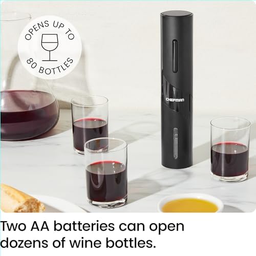 Chefman Electric Wine Opener Makes Opening Bottles Fast, Foolproof