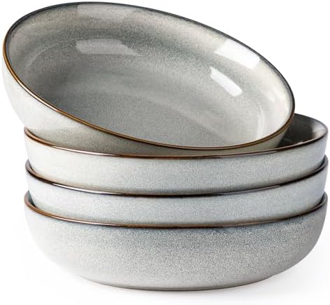 GBhome 8.75'' Large Ceramic Pasta Bowls, 38oz Stoneware Pasta Serving