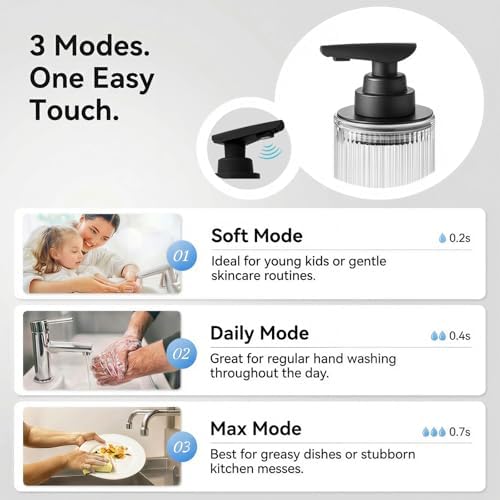 Automatic Touchless Liquid Soap Dispenser Clear Glass