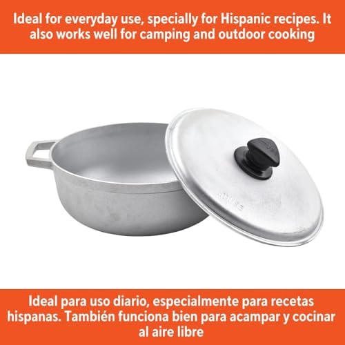 3-Piece Cast Aluminum Caldero Set, 1.5/2.5/5.2 QT