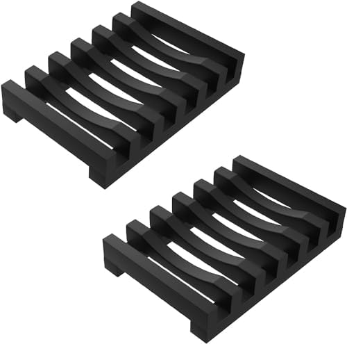 2Pcs Soap Dish Holder, Silicone