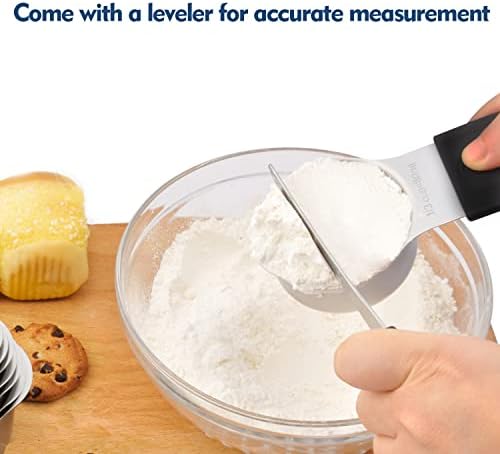 Magnetic Measuring Cups Set, 7 Pieces 18/8 Stainless Steel Stackable