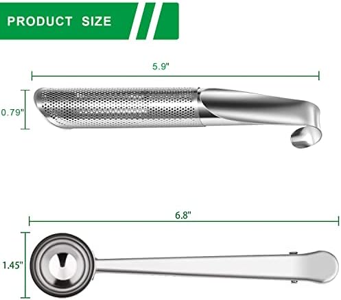 Tea Strainer & Infuser Set - 2 Pack Stainless Steel Tea Diffusers with