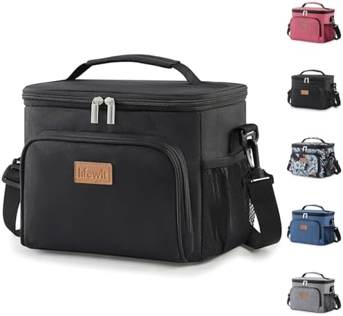 Lifewit Reusable Insulated Lunch Bag, Portable Cooler Freezable Soft