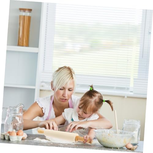 Xmas Silicone Dough Rolling Pin with Wood Handle for Baking