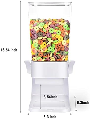 Cereal Dispenser Countertop 2 Pack 5.5 Qt Large Cereal Storage Container
