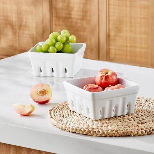 ONEMORE Ceramic Berry Bowls, 5.8", Set of 2