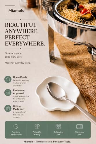 Miamolo Cute Spoon Rest for Stove Top, Ceramic Spoon Holder for
