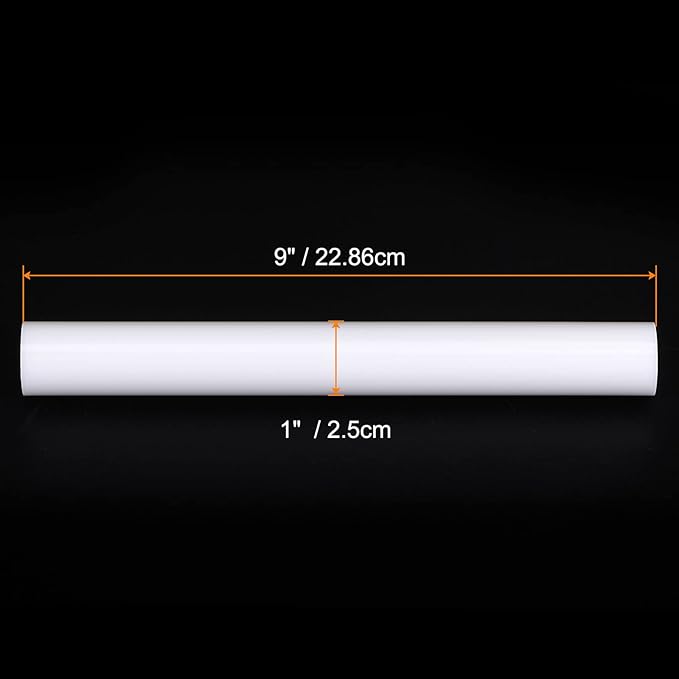 HARFINGTON Acrylic Clay Roller 9 Inch x 1 Inch Solid Non-Stick Plastic Round - Image 2