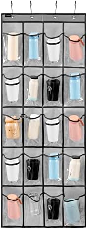 Over Door Hanging Water Bottle Holder Cup Organizer for Kitchen Pantry