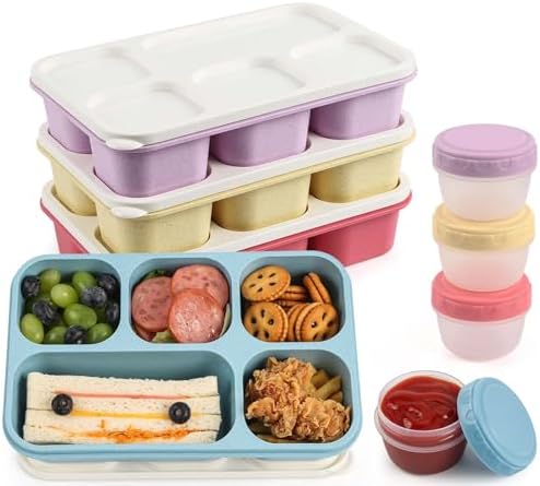 Caperci Large Bento Lunch Boxes for Adults & Kids