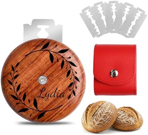 Personalized UFO Bread Lame Scoring Tool Set Design D-Red Pouch