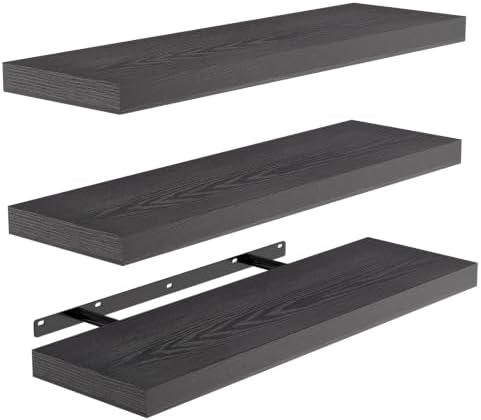 BAYKA 15.7in Floating Shelves, Set of 3
