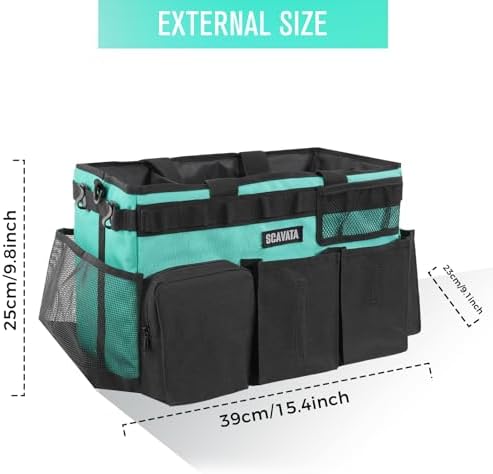 SCAVATA Wearable Cleaning Caddy Bag, Lake Blue