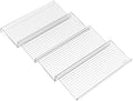 Spice Organizer, Clear Plastic Spice Drawer Organizer 4Pcs Large