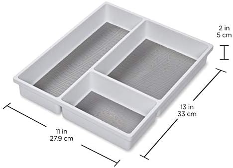 Copco Draw Organizer, Four Piece, White With Gray Liner